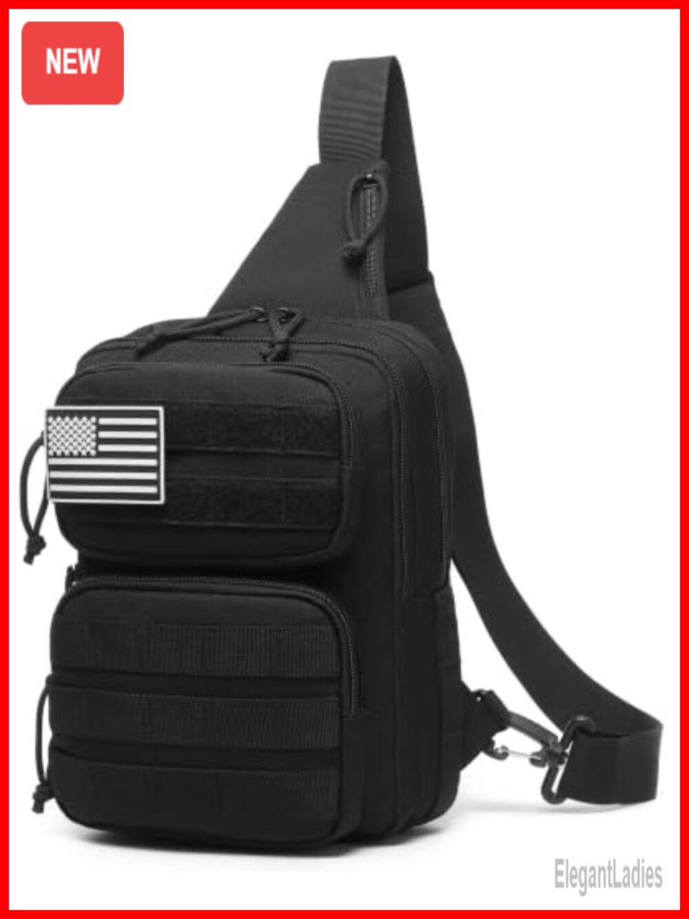 RFID Blocking Tactical Crossbody Bag 900D Oxford EDC Sling Shoulder Bag